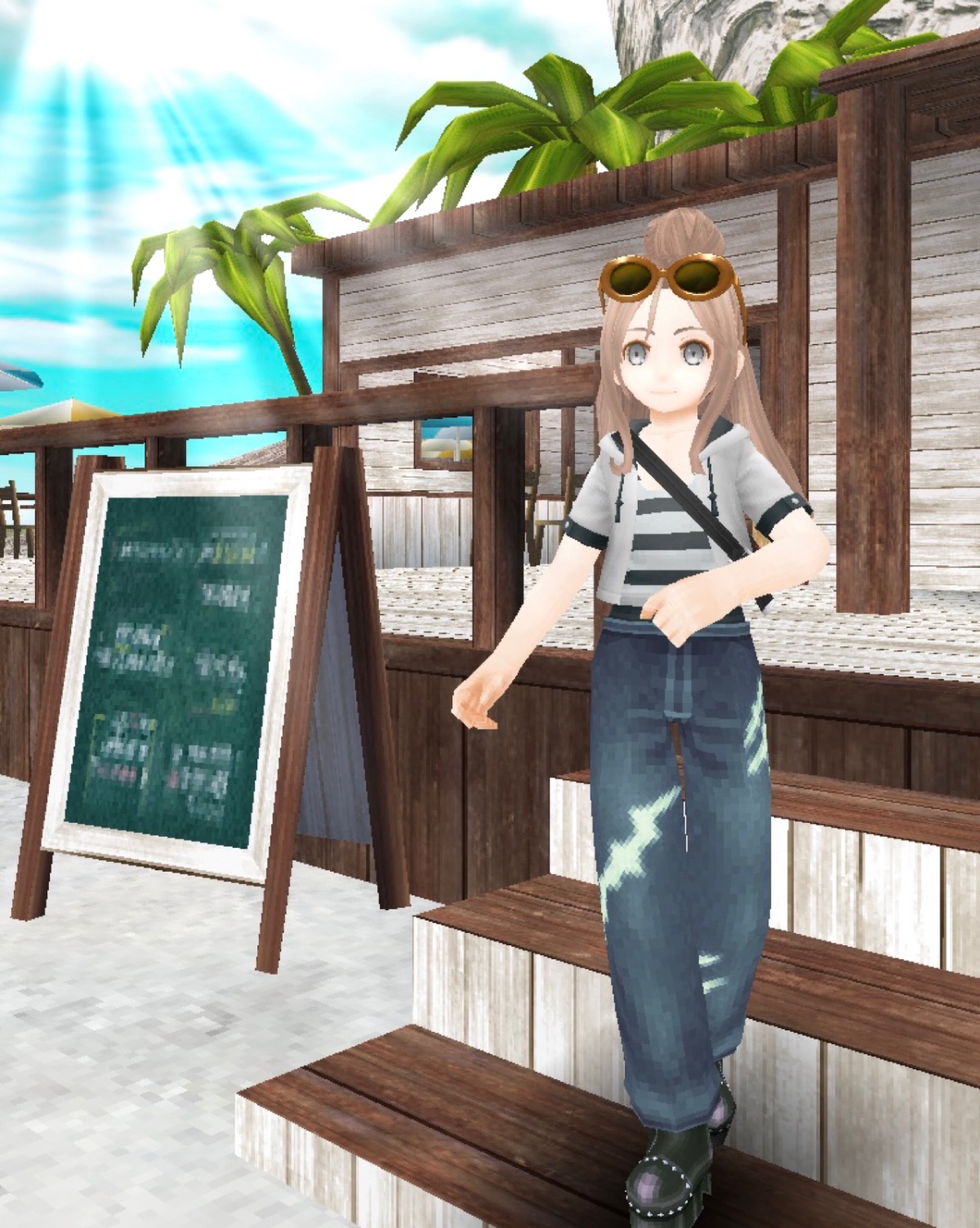 夏のゆるーい街歩きコーデ